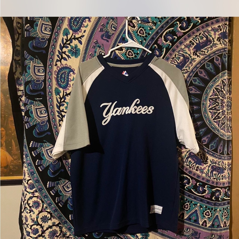 Majestic Navy and Gray Shirt